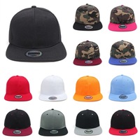 Casquette Snapback personnalisée à visière plate en polyester, casquettes Snapback en gros, chapeaux streetwear unisexes, logo OEM