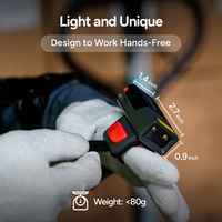 Escáner de Anillo Portátil MS300R NFC, Lector de Códigos de Barras 1D y 2D, Lector de Códigos QR, Escáner de Dedo con Escáner Integrado