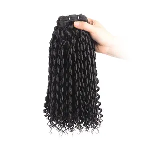 Необработанные челки Wiglet, Рождественская распродажа, натуральные женские эфиопские кудри фей Fa, человеческие волосы