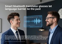 Gafas Inteligentes con IA, Traductor Inteligente, Llamadas HD con ENC, Gafas con Audio, Auriculares Inalámbricos, Lentes de Sol