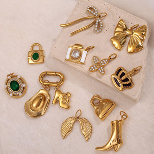 European American Style Pendant Necklace Women Zinc Alloy Rhinestone Inlay Star Pattern DIY Jewelry Accessories Party Wear - Product Image 2