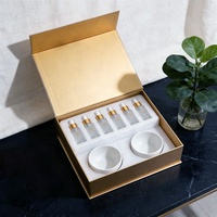 Boîte cadeau en papier rigide de luxe écologique personnalisée avec compartiment multi-bouteilles pour l'emballage d'huiles essentielles