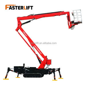 <span class=keywords><strong>Platform</strong></span> kerja angkat udara hidrolik bertenaga bensin Diesel 10m 20m 30m pengangkat bom laba-laba pelacak dapat disesuaikan dengan ember - Product Image 2