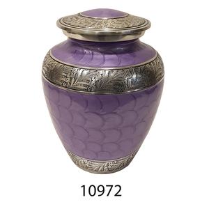 Urna de cremación de aluminio para adultos, urna de cenizas humanos con diseño Floral pintado, a bajo precio, proveedores - Product Image 6