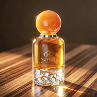 Flacon de parfum de luxe de bonne qualité, 50 ml, flacon de parfum rond en verre transparent, 30 ml, vide, flacon de parfum de 100 ml avec emballage en boîte