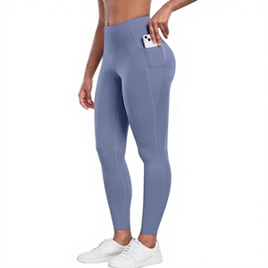 High Waist Seamless Letter <b>Pattern</b> <b>Leggings</b> Ankle-Length Spandex Polyester Knitted Breathable Casual Women's Plus Size Winter - Product Image 1