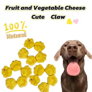 Al por mayor sin conservante añadido OEM ODM queso puro frutas y verduras queso lindo garra gato perro comida para mascotas aperitivos