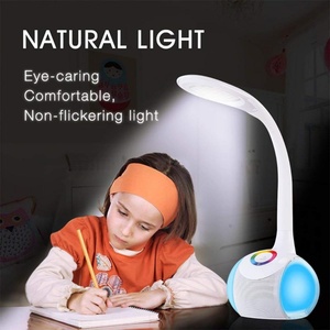 Modern USB Speaker <b>LED</b> Dome Table <b>Lamp</b> Adjustable Gooseneck Eco-Friendly Color-Changing Night <b>Light</b> Touch Control Bedside Use - Product Image 3