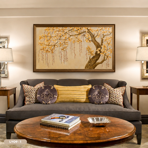 Arte Mural HALO Vietnam Gold Leaf Art Deco, Pintura de Lámina Metálica Hecha a Mano, Lujo, OEM ODM, Multipieza, para Proyectos de Hoteles, Villas y Oficinas - Product Image 6