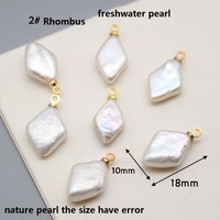 11-15mm Big Baroque White Loose Freshwater Pearl Pendant Charm High Luster I Star Heart Shape Fresh Natural