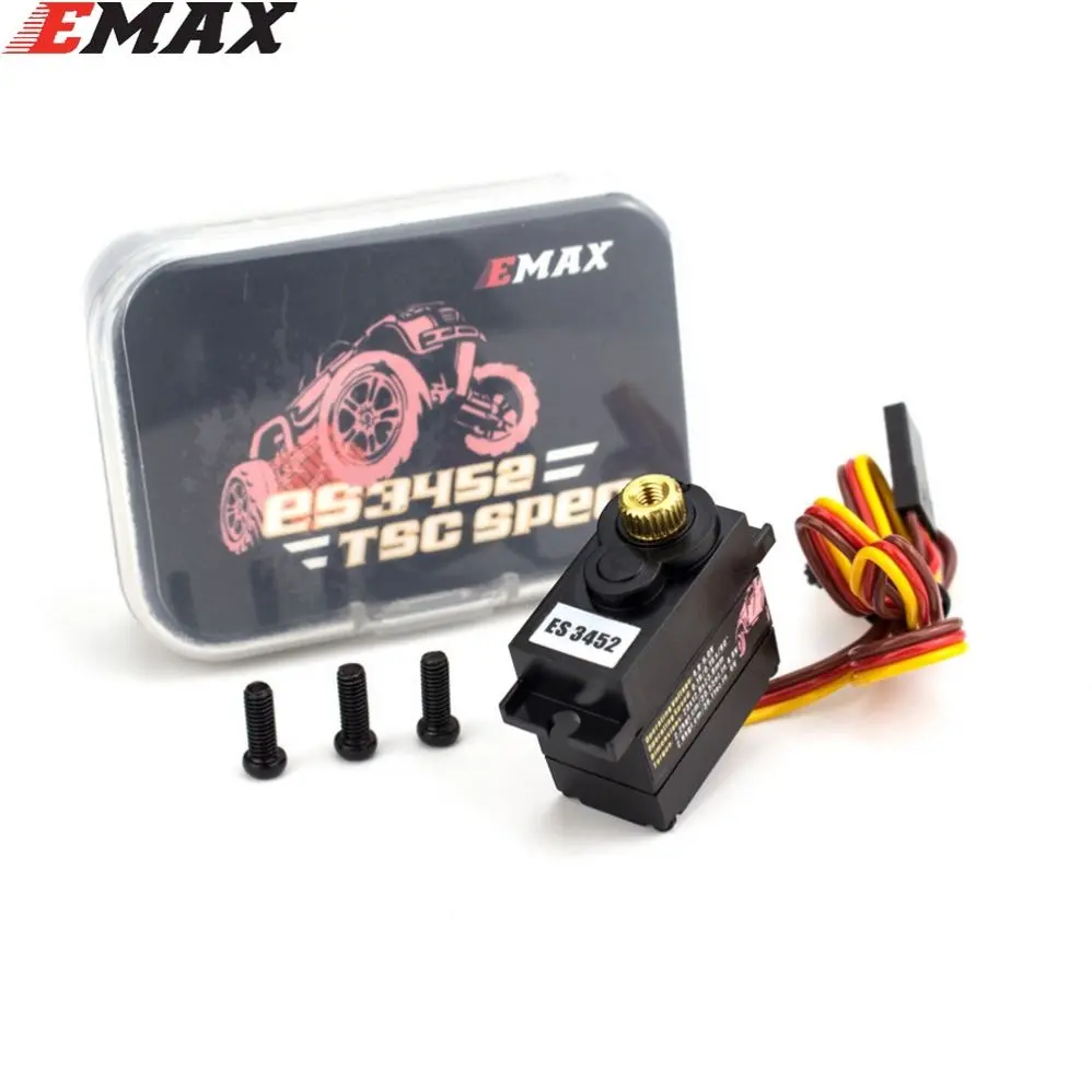 Emax ES3452, coche de escalada, bloqueo de cambio de coche, engranaje de Metal Digital diferencial, pequeño engranaje de dirección impermeable para coche de escalada RC