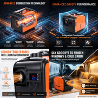 Chauffage au diesel Podofo 8000W 12V 24V avec thermostat LCD et télécommande pour voiture, camion, camping-car, fourgonnette, livraison gratuite