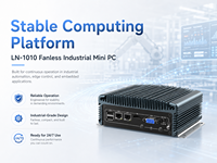Computadora Compacta Sin Ventilador, Doble LAN, 2 COM, USB, HD, VGA, para Gabinetes de Control, Compatible con Windows y Linux, Computadora Industrial