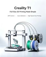 Printer 3D FDM Multi-Warna Otomatis Ukuran Cetak Besar Kecepatan Tinggi dengan Auto Leveling USB