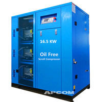 Compresseur à spirale sans huile APCOM, refroidi par air, stationnaire, 380V AC, machine industrielle