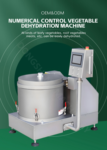 <span class=keywords><strong>Essoreuse</strong></span> <span class=keywords><strong>à</strong></span> légumes industrielle contrôlée par PLC, machine de déshydratation de légumes en acier inoxydable avec variateur de fréquence (VFD) - Product Image 3