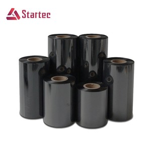 Ruban thermique de transfert de qualité supérieure, ruban à <span class=keywords><strong>cire</strong></span> résistant aux rayures, imperméable, pour imprimante d'étiquettes à code-barres Zebra TSC - Product Image 1