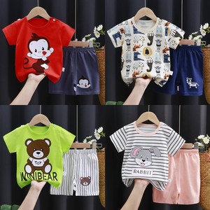 เสื้อยืดแขนสั้นและกางเกงขายส่งสำหรับเด็กฤดูร้อน ชุดเสื้อผ้าเด็กผู้ชาย - Product Image 5