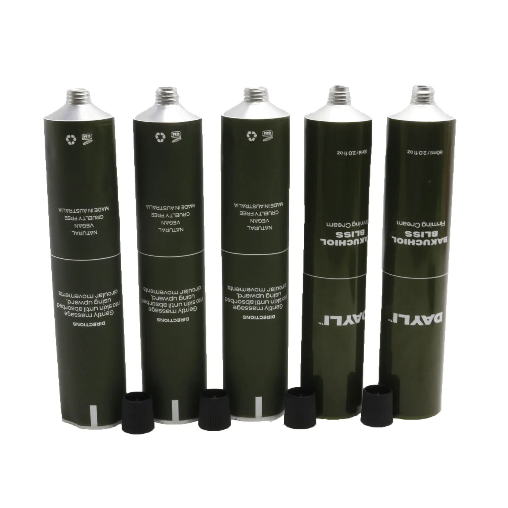 Aluminium collapsible tubes for cosmetics, collapsable aluminium tubes AL-AN19