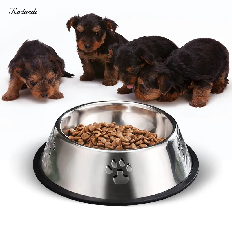 Luxury Different Size Durable Feed Stainless Dog Bowl Dog Water Bowl No Spill Dog Water Bowl