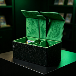 Factory Wholesale Custom Double Side Deck <b>Box</b> Dice Compartment <b>Card</b> <b>Box</b> For TCGs Collection - Product Image 2