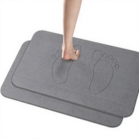 Tapis de bain en pierre pliable, séchage rapide, antidérapant, absorbant, pour cuisine et salle de bain, grand format, vente en gros