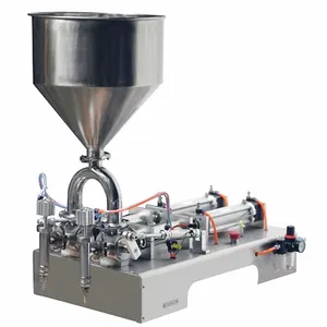 Automatic Small Quantitative Packing Bag Plastic Double Head Paste Filling Machine For 10ml To 5000ml