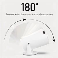 Mini projecteur vidéo LED portable pour l'extérieur, home cinéma 4K, écran de projection de 130 pouces, affichage de projection, WIFI BT HY300 Pro, projecteurs intelligents