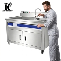Lave-vaisselle à ultrasons commercial, haute efficacité, équipement de nettoyage automatique de la vaisselle pour restaurant