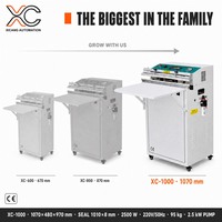 Scelleuse sous vide externe XICANG XC-1000 de 1010 mm (longueur de bande de scellage), double buse 2,5 kW pour sacs industriels de grande taille