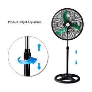 Nhà Máy Bán Hàng Trực Tiếp 18 Inch Ngân Sách 3 Lưỡi Chiều Cao Có Thể Điều Chỉnh Rộng Dao Động Hiệu Suất Cao AC Động Cơ Đứng Bệ <span class=keywords><strong>Fan</strong></span> - Product Image 3