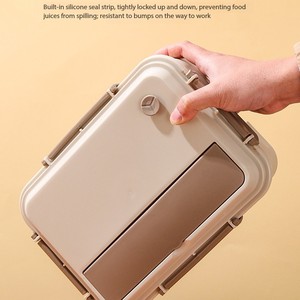 Boîtes à lunch chauffantes électriques en acier inoxydable, boîte à lunch isotherme, boîte à lunch portable pour la maison, boîte à lunch avec sac de rangement - Product Image 4