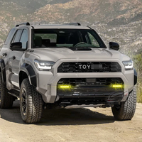 Nouvelle calandre de voiture ABS style 2025, noir mat, avec barre LED et lumière ambre, en plastique, pour 4Runner 6ème génération 2026-2027