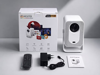 IMC600PRO 720P Mini projecteur portable Android 14 intelligent 200 ANSI Lumens Projecteur de cinéma extérieur Batterie rechargeable intégrée