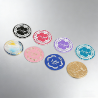Étiquettes en aluminium durables personnalisées en relief 3D pour cosmétiques, parfums, shampoings, soins de la peau, flacons imperméables, résistants à l'huile, emballages de luxe