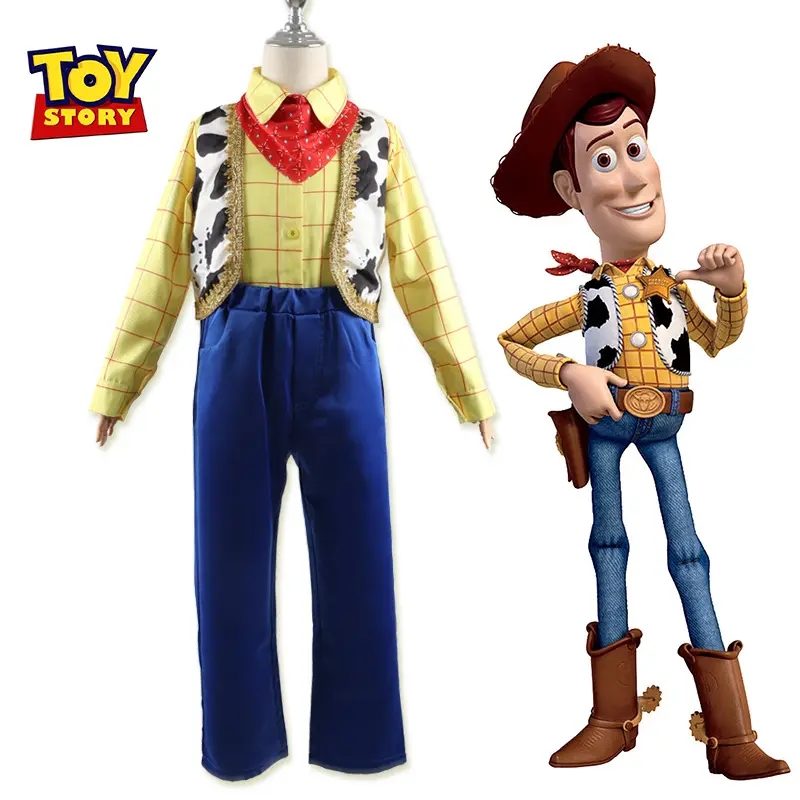 Cosplay Kostüm Spielzeug Geschichte Kinder Woody cos Kinder Cowboy Kostüm Halloween Kostüme