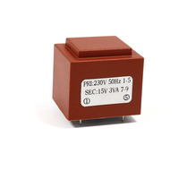 Transformador de Potencia Toroidal Encapsulado para Montaje en PCB, con Certificación CE ROHS, para 50Hz, 230V/220V/380V, 6V/9V/12V/15V/24V, 3VA