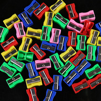 Taille-crayon rectangulaire en plastique petit format, directement de l'usine, 641, fournitures scolaires pratiques