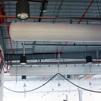 Meilleur conduit d'air en tissu ignifuge de niveau B1 pour hôpitaux industriels, 165g/260g, facile à utiliser, haute capacité de débit d'air