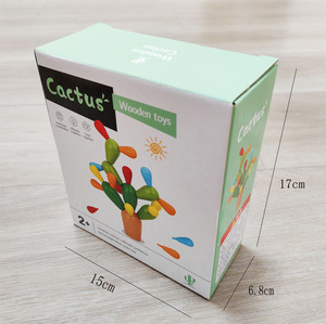 Premium Wooden Cactus Disassembly Building Blocks Customizable Design OEM/ODM Compatible Creative Educational <b>Toy</b> for Kids - Product Image 2