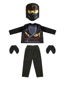 Costume de <span class=keywords><strong>ninja</strong></span> Shadow pour garçons et filles, ensemble <span class=keywords><strong>Lego</strong></span> pour Halloween, tenue de cosplay pour enfants - Product Image 1