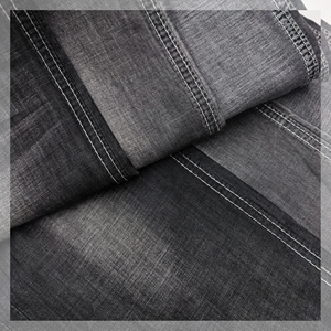 Tessuto Denim Lyocell Nero 4.6 oz Sottile e Fluido per Abiti - Vendita all'Ingrosso - Product Image 1