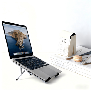 WORKEZ 2025 New Adjustable Portable <b>Foldable</b> Anti Slip Aluminum Alloy <b>Laptop</b> <b>Stand</b> Stackable Storage Mode Heat Dissipation - Product Image 6