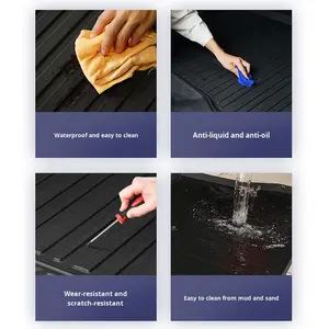 Alfombrilla para <span class=keywords><strong>Maletero</strong></span> de <span class=keywords><strong>Skoda</strong></span> Octavia Fabia Superb Kodiaq GT, Antideslizante con Patrón Ranurado y Logotipo KODIAQ - Product Image 4