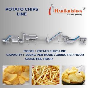 Ligne de production de chips de pommes de terre entièrement automatique en acier inoxydable de haute qualité pour la transformation alimentaire industrielle au meilleur prix - Product Image 1