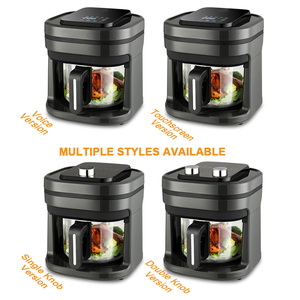 Nouveau modèle 5L <span class=keywords><strong>friteuse</strong></span> électrique intelligente numérique <span class=keywords><strong>sans</strong></span> <span class=keywords><strong>huile</strong></span> en verre transparent avec visualisation bol en verre transparent - Product Image 5