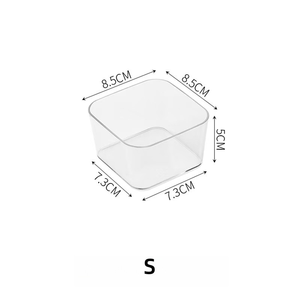 Wholesale <b>Desk</b> Drawer Organizers <b>Set</b> Plastic Bathroom Storage Makeup Organizer Transparent Box - Product Image 3