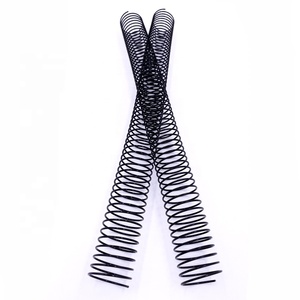 JP Excellente Qualité Couleur Noire 30mm En Nylon Enduit En Métal Bobine de Reliure Spirale En Spirale Pour Peigne de Reliure de Livre - Product Image 4