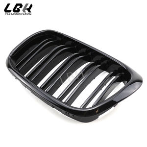 <span class=keywords><strong>Grille</strong></span> de pare-chocs avant pour <span class=keywords><strong>BMW</strong></span> Série 5 E39 2002-2004 Grilles de course en maille ABS noir brillant <span class=keywords><strong>Grille</strong></span> de ventilation de radiateur d'admission d'air - Product Image 5