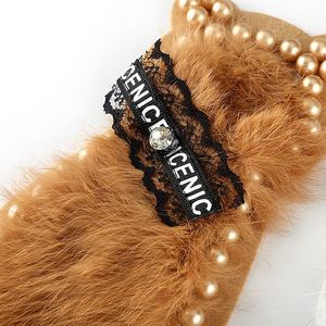 2021 NEW Design Fashion Garment Accessories Imitation Cat Applique Pearl Lace Decorate Cat Back Patch - Product Image 2